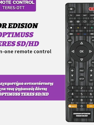EDISION OPTIMUSS TERES SD/HD τηλεχειριστήριο αντικατάστασης