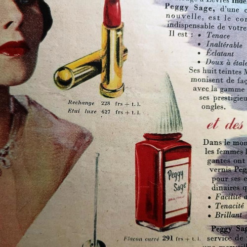 Original vintage Peggy Sage paper ad 1953 like new
