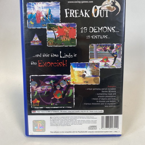 Freak Out PlayStation 2 PS2 game like new, English
