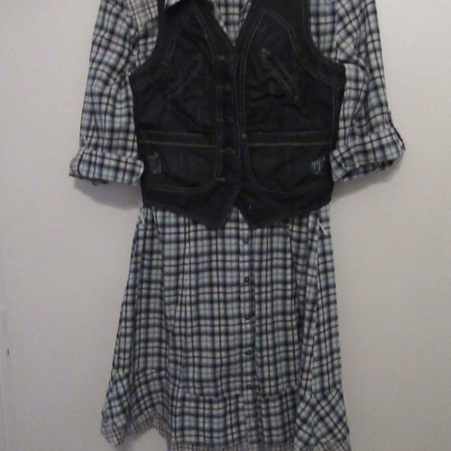 Tom Tailor checked ciel shirt dress like new