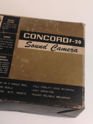 Concord F20 Sound Camera like new, rare Japanese sound recorder