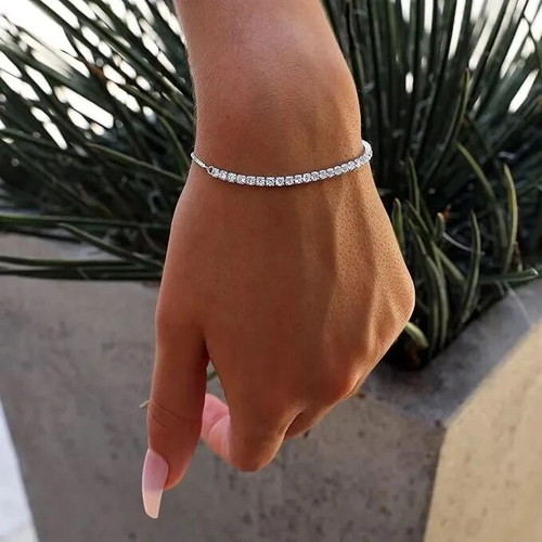 Alice Silver Bracelet, adjustable length, 925 sterling silver