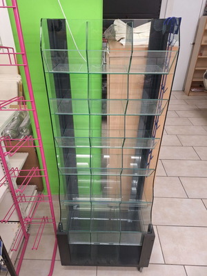 Candy Display Rack used, 18 slots, 1.5m x 58cm x 44cm