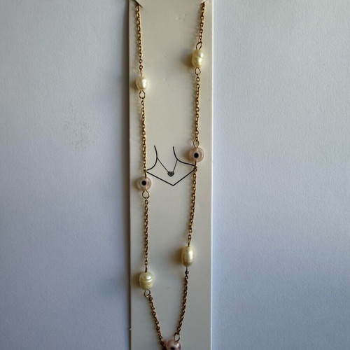 Gold stainless steel necklace new, does not tarnish