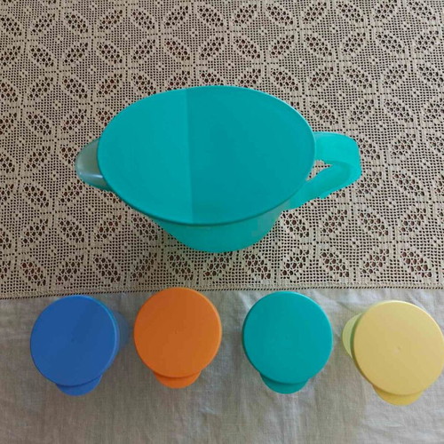 Tupperware jug with 4 glasses 2Lt and 330ml new