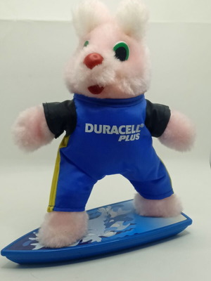 Συλλεκτικό λούτρινο παιχνίδι Duracell Bunny Plus Hase Surfer μεταχειρισμένο