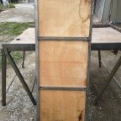 Market stalls like new, set of 3 with galvanized supports