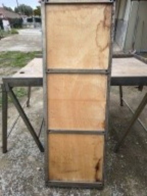 Market stalls like new, set of 3 with galvanized supports