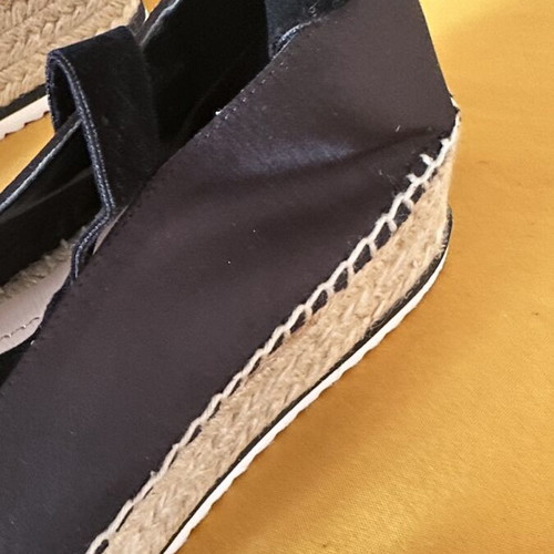 Zara Women Platform Sandals Black Size 37 Brand New