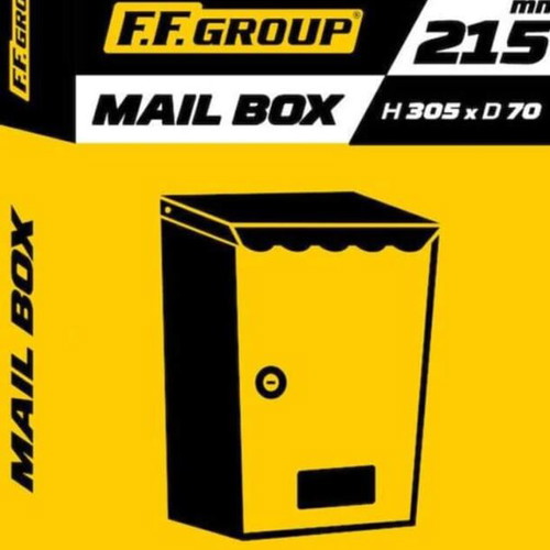 FF Group mailbox black new, medium size outdoor