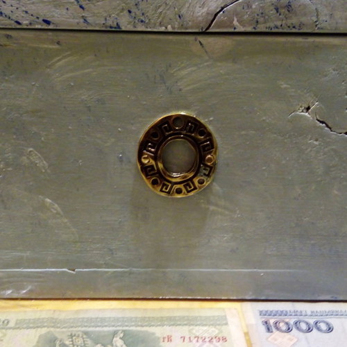 Handmade small furniture chests with varnish and decoration