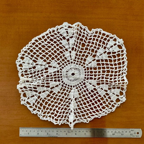 Handmade small doilies set of 9 like new