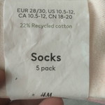 H&M Socks new, multicolor