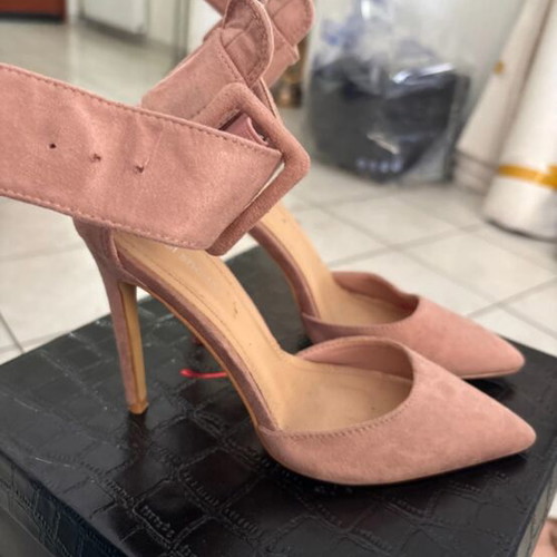 Pink heels used, size 37