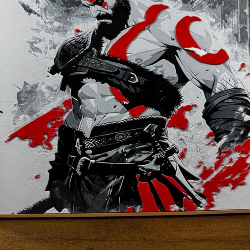 God of War Kratos poster like new