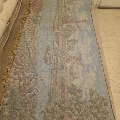 Vintage wall decorative rug velour 1.62m width 62cm height