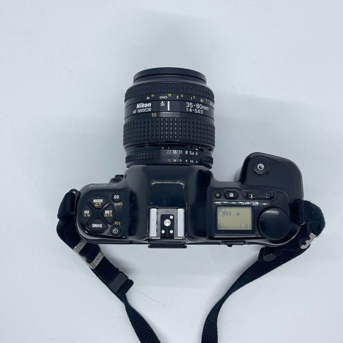 Nikon F-601M 35mm Full Frame Film SLR Camera with Nikon AF Nikkor 35-80mm Lens used