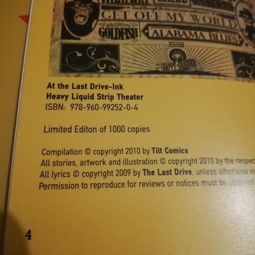 At The Drive Ink Greek comic used, limited edition