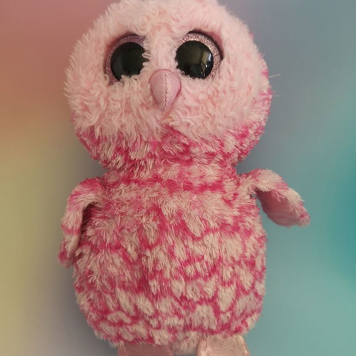 TY Beanie Boos Pinky pink owl plush toy like new