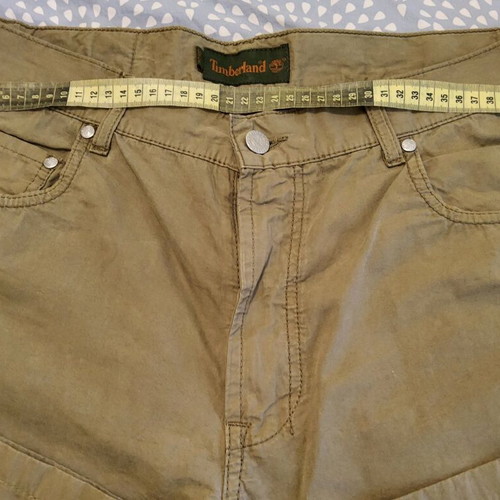 Timberland men's pants used, size 33/34, khaki, 100% cotton