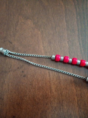 Olympiakos collectible worry beads used with red bakelite and steel
