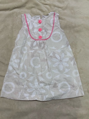 Carter's girls dress for 4 years old like new, white and pink