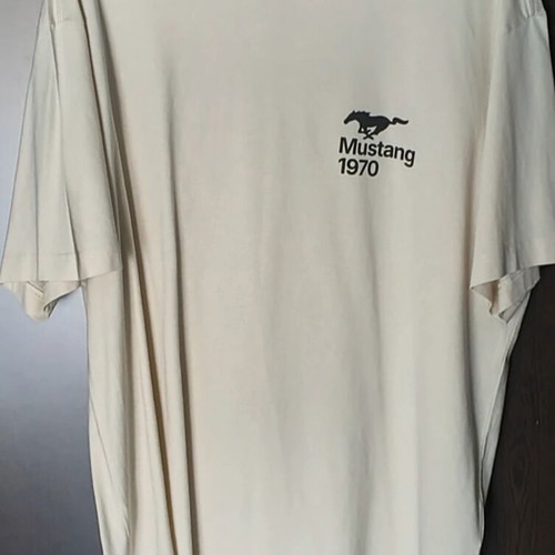 H&M Mustang men's T-shirt, beige, XL