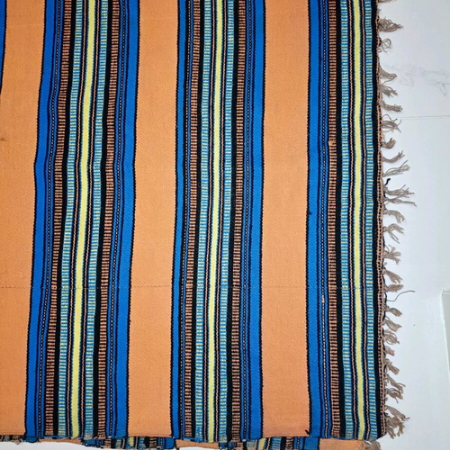 Traditional woven rug like new 155x240 cm with fringes