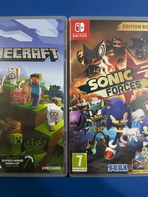 Switch games μεταχειρισμένα, πακέτο Sonic Forces και Minecraft