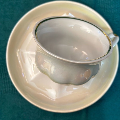 Korosten Russian Coffee Set Rainbow New Fine Porcelain