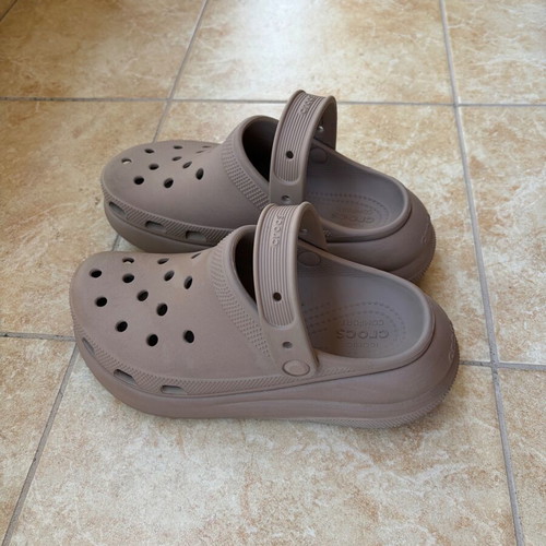 Crocs Classic Crush women's clogs beige like new, size 39