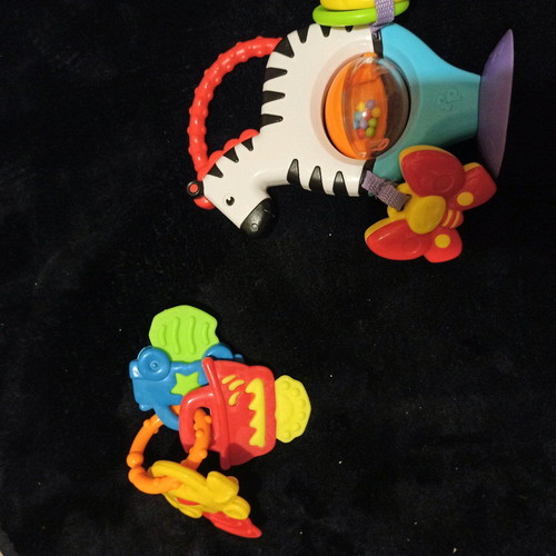 Fisher Price activity zebra and teething keys like new
