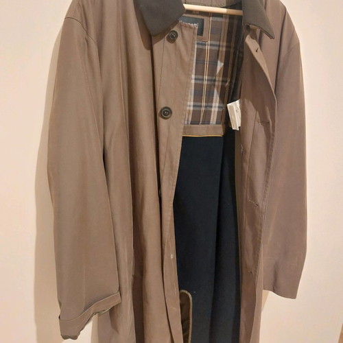 Bugatti trench coat used with lining brown, size L