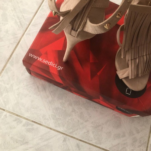 Sedici sandals new, beige, size 38, platform style
