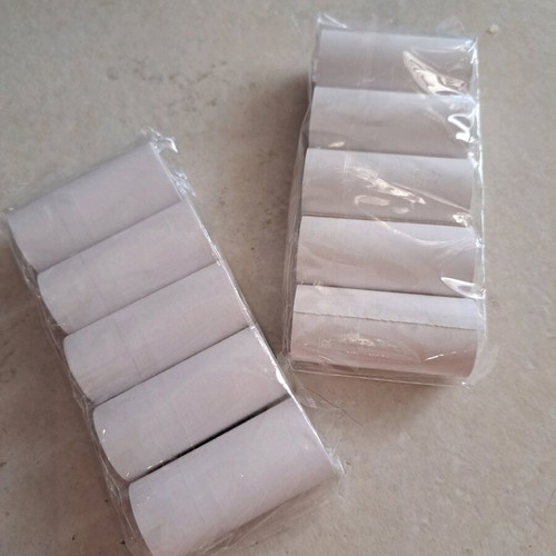 Thermal paper rolls white, pack of 10, for mini printer 57x30, new