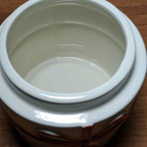 Ceramic box used by Vicko for various items