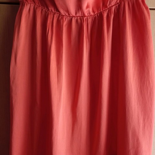 Devotion maxi strapless dress used, orange, size S