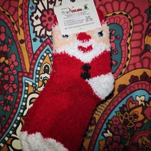 Christmas socks new, size 34 to 38, box only