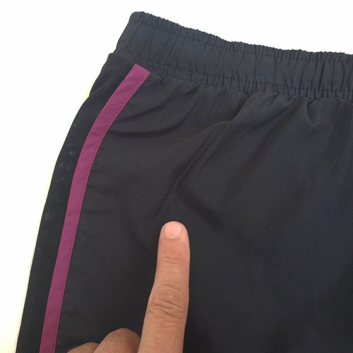 Alo Yoga women's sports shorts size L, black and purple