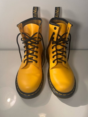 Dr Doc Martens Pascal Smooth Yellow 1460 8 Hole Ankle Boots New EU 38