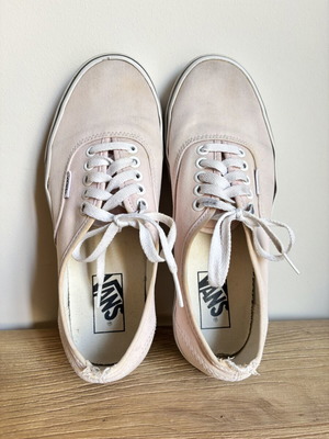 Vans Authentic trainers used, pale pink canvas, EU size 39