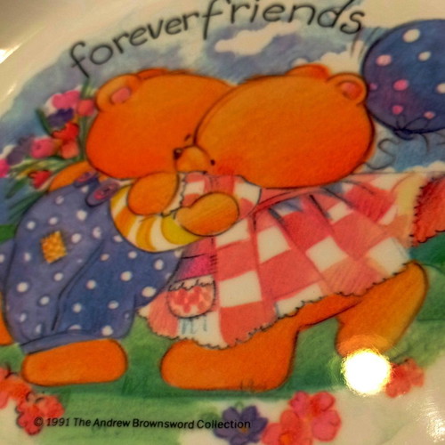 Forever Friends kids plates set new, 9 pieces, 21 cm, collectible teddy bears design