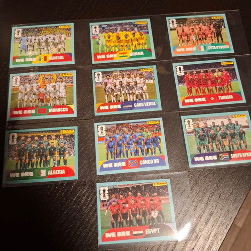 African Teams FIFA World Cup 2026 Sticker Set, 10 teams