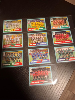 African Teams FIFA World Cup 2026 Sticker Set, 10 teams