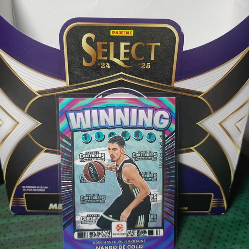 Nando De Colo Winning Ticket Euroleague Asvel Villeurbanne like new