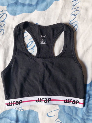 Wrap women's bustier like new, size S, black and white
