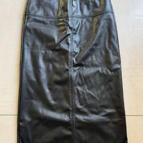 Shein leather skirt black size L like new