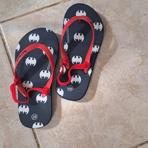Marvel children's flip-flops size 28, blue and red