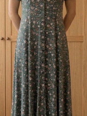 Helmi maxi floral dress, size M, polyester