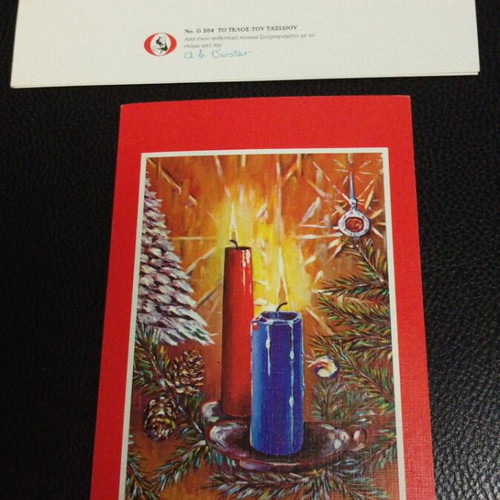 Christmas cards and tags like new, pack of 6 cards and 9 tags